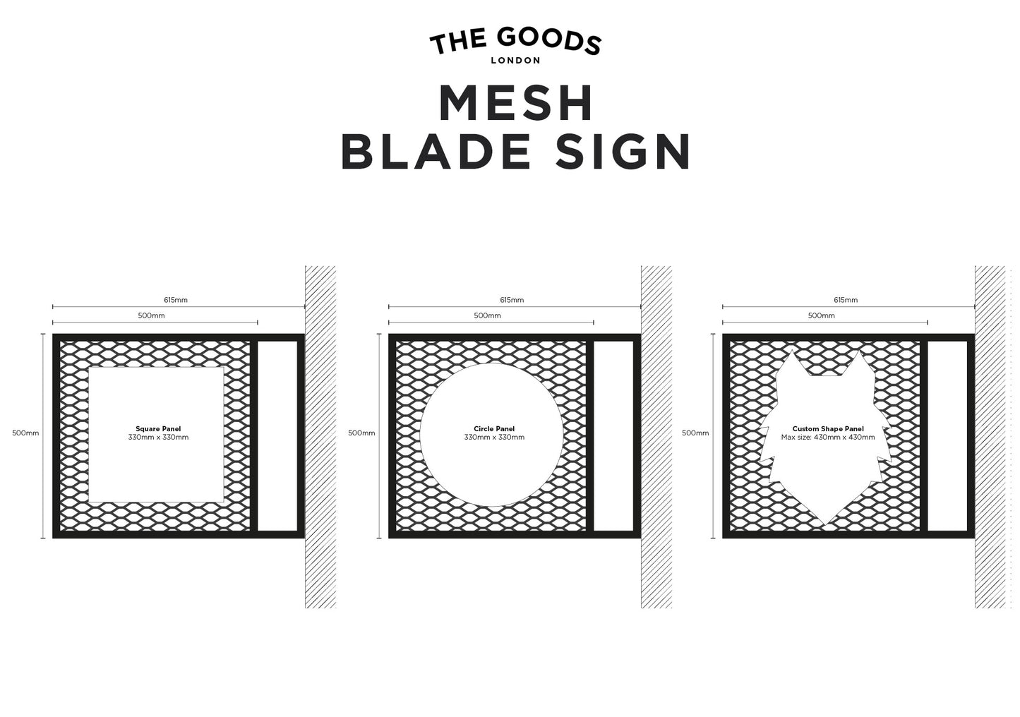 Cool Mesh Blade Sign