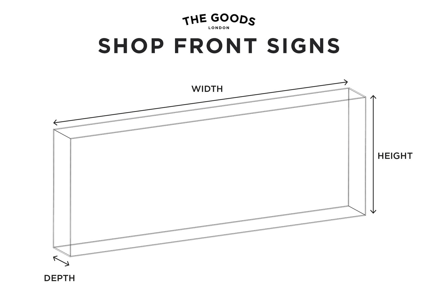 Shop Front SIgn Technical Drawing