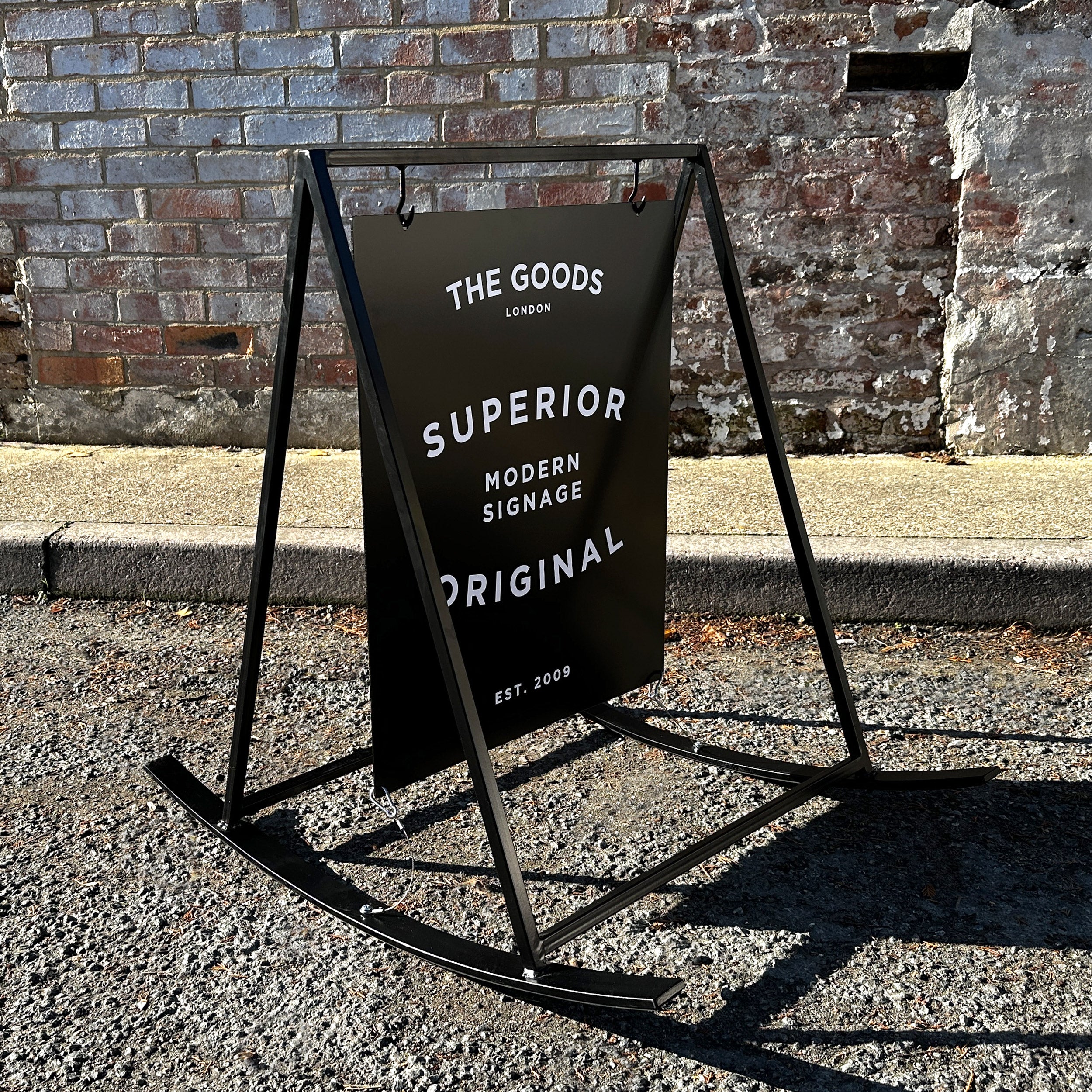 'The Winchmore' - Rocking Pavement Sign – 'The Goods' Signs London